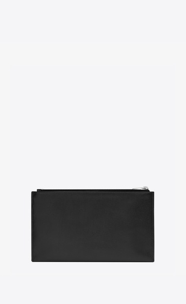Monogram bill pouch in smooth leather